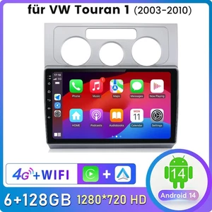 Android14 128G Für VW Touran 1T1 1T2 1T3 2003-2010 Carplay Autoradio GPS NAVI BT - Bild 1 von 15