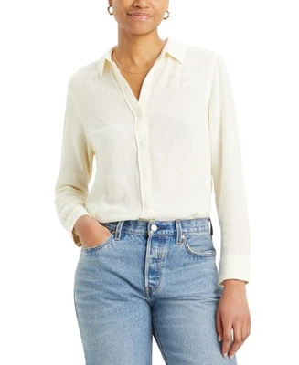 Camisa de manga larga Levi's the Classic de algodón con pliegue trasero - Savannah S, talla XL Foto 1 de 2