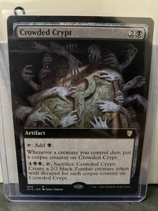 MTG Crowded Crypt Innistrad: Midnight Hunt Commander 055 Regular Rare - Picture 1 of 3