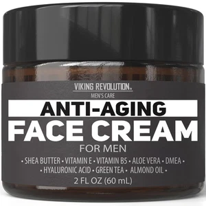 Crema facial antienvejecimiento para hombre - Crema hidratante facial para hombre con aire hialurónico... - Imagen 1 de 7
