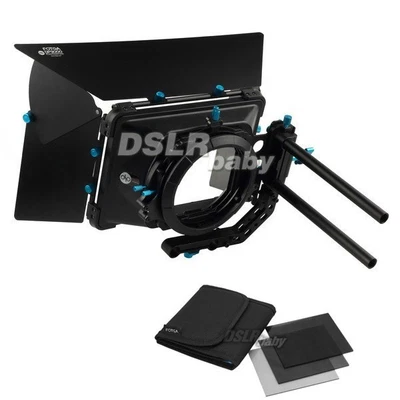 FOTGA DP3000 M3 Professional Matte Box Sunshade + 4"x4" Full ND2 ND4 ND8 Filter - Image 1 of 4
