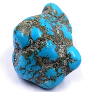 Piedra preciosa suelta 178,00 quilates sin cortar natural áspera - azul turquesa certificada 5 ATX - Imagen 1 de 6