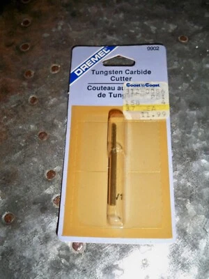 Genuine Dremel Bit Tungsten Carbide Cutter Carving 3/32" #9902 NEW NIP OEM - Image 1 of 2