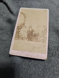 Major Atom Circus Performer by Chas Eisenmann Age 15 Cdv - Picture 1 of 4