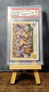 Super Bowl II 1979 Fleer Team Action #58 PSA 8 Packers/Raiders Salón de la fama raro - Imagen 1 de 1