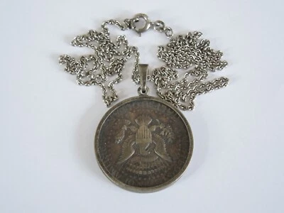 925 Silber Kette mit John F.Kennedy Silber Münze/Anhänger aus Silber 18,8g - Bild 1 von 4