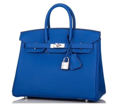 NUEVO Hermes Birkin 25 Azul Royal Togo PHW Foto 1 de 4