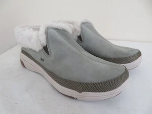 Ryka Water-Repellent Suede Faux Fur Slip-Ons Adventure Shoes GREEN 11 - Picture 1 of 3