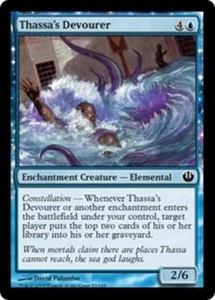 MTG 2014 THASSA'S DEVOURER - ENCHANTMENT CREATURE - MAGIC GATHERING CARD - Picture 1 of 2