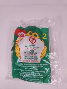 Peluche en bolsa TY Beanie Babies Antsy The Anteater #2 1999 McDonalds Happy Meal - Imagen 1 de 2
