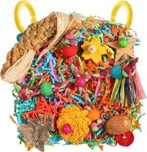 Bird Toys, Parakeet Toys Bird Foraging Toys Grass Mat Climbing Wall for Parakeet - Picture 1 of 7
