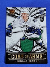 2013-14 Panini Crown Royale Nicklas Jensen Coat of Arms Materials Rookie #CA-NJ