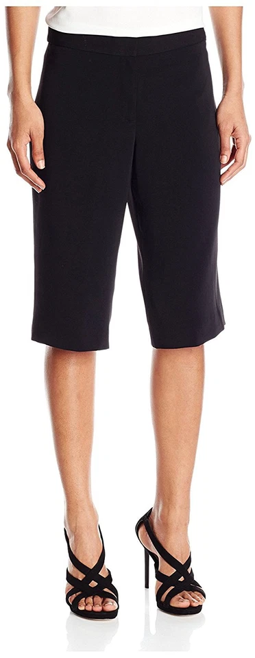 NWT JAY GODFREY 0 XS Crop Pants Bermuda Culottes gauchos cropped shorts black  - Image 1 of 1