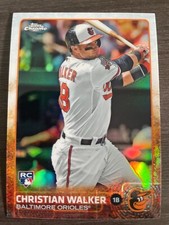 2015 Topps Chrome Christian Walker REFRACTOR RC Rookie Card #192