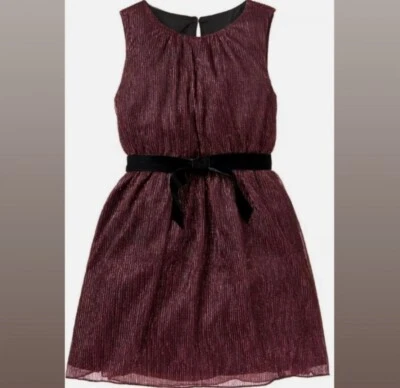 Gymboree | Vestido de vacaciones negro y rosa brillante para niñas | Talla 10 | Usado en excelente estado usado Foto 1 de 4