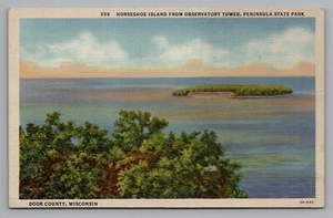 Postal Horseshoe Island Observatory Tower Peninsula State Park Door County WI - Imagen 1 de 2