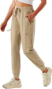 Lightweight Quick-Dry Women's Cargo Joggers for Outdoor Hiking & Casual Wear - Picture 1 of 10
