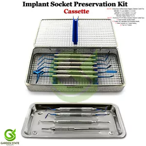 Kit de preservación de zócalo de implante conjunto de injerto óseo dental periotoma con casete - Imagen 1 de 12