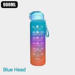 Sports Water Bottle Gym Travel Drinking Motivational Water Bottle 900 ML