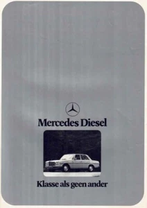 Katalog Prospekt Mercedes 200D 220D 240D 240D 3.0 W114 1974 Niederlande Nederland - Bild 1 von 2