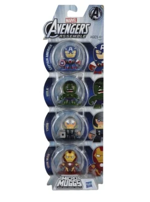 复仇者联盟微型麻瓜4包人偶套装密封漫威漫画孩之宝2012 — 第 1/2 张图片