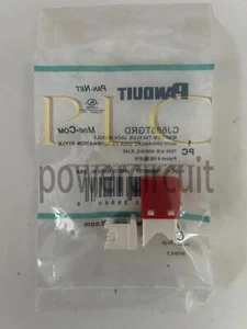 50PCS/BOX Panduit Giga TX Cat6 jack red CJ688TGRD Free shipping - Afbeelding 1 van 7