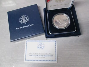 2009 US Louis Braille PROOF Silver Dollar Commemorative Coin - Picture 1 of 3
