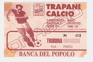 54352 202/tt BIGLIETTO Stadio - TRAPANI Calcio 1996/1997 - Picture 1 of 3