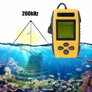 Portable Fish Finder Fishfinder Sonar Sensor Depth Echo Transducer Alarm - Picture 1 of 13