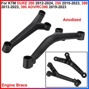 Para KTM DUKE 200, 250, 390, 390 ADV, RC390 - 1 Par Aluminio Negro Soporte Motor - Imagen 1 de 11