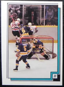 1988-89 88/89 O-Pee-Chee NHL Stickers #33 Rob Ramage Rick Wamsley 87-88 Action - Picture 1 of 2