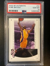 2002-03 SP Authentic Kobe Bryant #37 PSA 10 Gem Mint Lakers L462