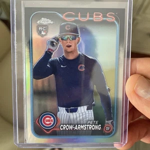 PETE CROW-ARMSTRONG 2024 Topps Chrome SP rifrattore variazione immagine RC Cubs🔥📈 - Foto 1 di 7