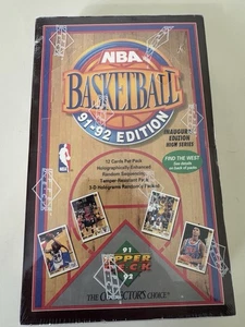 1991-92 Fleer Basketball High Series Inaugural Edition Hobby Box With 5 X 7 Card - Picture 1 of 6