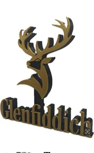 Decorative Glenfiddich Whiskey Sign Display small 15cm  Large 20cm Mancave Bar - Picture 1 of 2