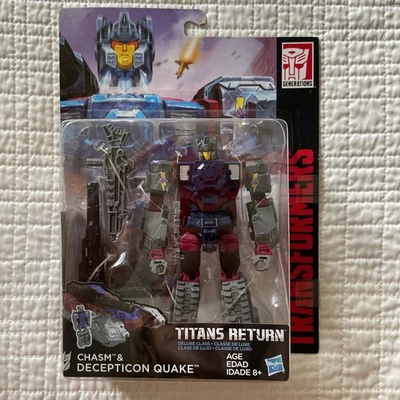 Figuras de acción Transformers Chasm & Quake sin usar, en caja Titans Return Deluxe 2016 Foto 1 de 4