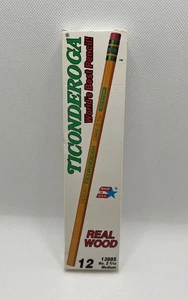 12 matite in legno vintage Dixon Ticonderoga made in USA n. 2-5/10 Medium non affilato - Foto 1 di 5