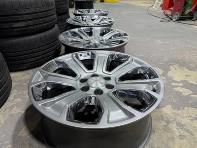 4x 22"x9" GMC Sierra Chevrolet Tahoe Yukon 2018 llantas OEM 5660 de fábrica Foto 1 de 4