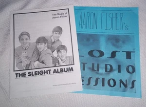 Tarjeta de notas de conferencia de Aaron Fisher Magic Sleight álbum sesiones de estudio perdidas Gum Op - Imagen 1 de 4
