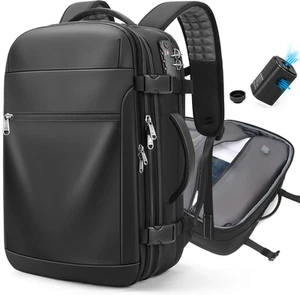 Vakuum Rucksack Reise - 60L Erweiterbar Vacpack Rucksack mit Vakuumpumpe/Tsa Lo - Bild 1 von 12