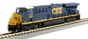 Kato 176-8914 N Scale CSX "Dark Future" GE ES44AC Diesel Locomotive #737 w/DCC - Picture 1 of 1