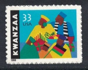 Scott 3368 - Kwanzaa Celebration - Estampilla sin montar o nunca montada (S/A) 33c 1999 - sin usar como nuevo - Imagen 1 de 1