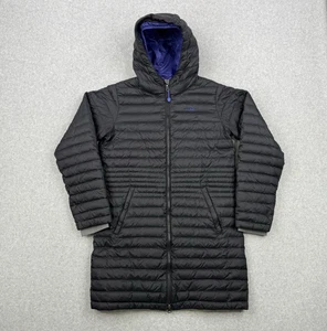 LL Bean Jacket Womens Small Black Downtek Goose Down Puffer Hooded Full Zip - Picture 1 of 15