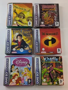 Gameboy Advance leere Spielboxen: Scooby Doo Shrek Princess Harry Potter - Bild 1 von 24