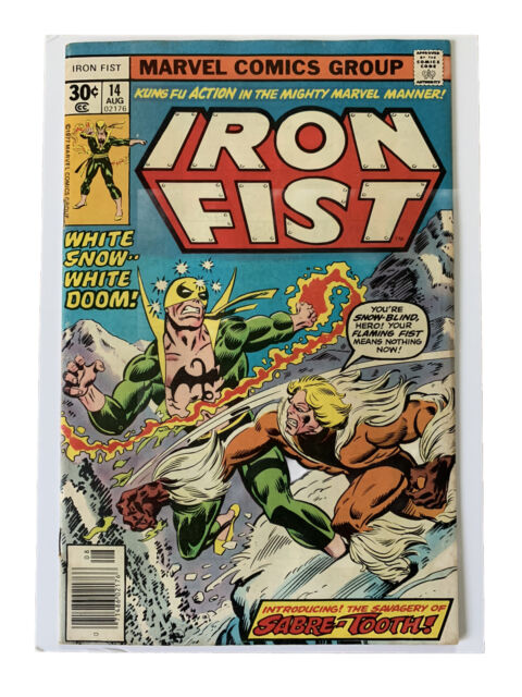 IRON FIST #14 (1977) - GRADE 8.5 - 1ST APPEARANCE OF SABRETOOTH -  CLAREMONT!