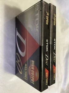 TDK D-60 Cassette Tape - 2er Pack - Bild 1 von 2