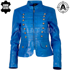 AVIATRIX Women’s Real Leather Military Parade Biker Fashion Jacket (T5J4)