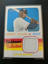 2020 Topps Heritage YORDAN ALVAREZ Clubhouse Collection JERSEY RELIC Astros RC