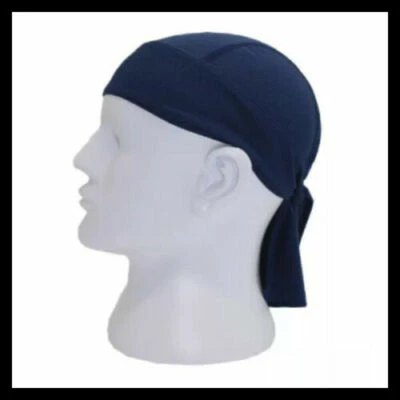 Bandana de secado rápido Du-Rag Tie Wrap sombrero calavera motocicleta motociclista atleta aire libre Foto 1 de 4