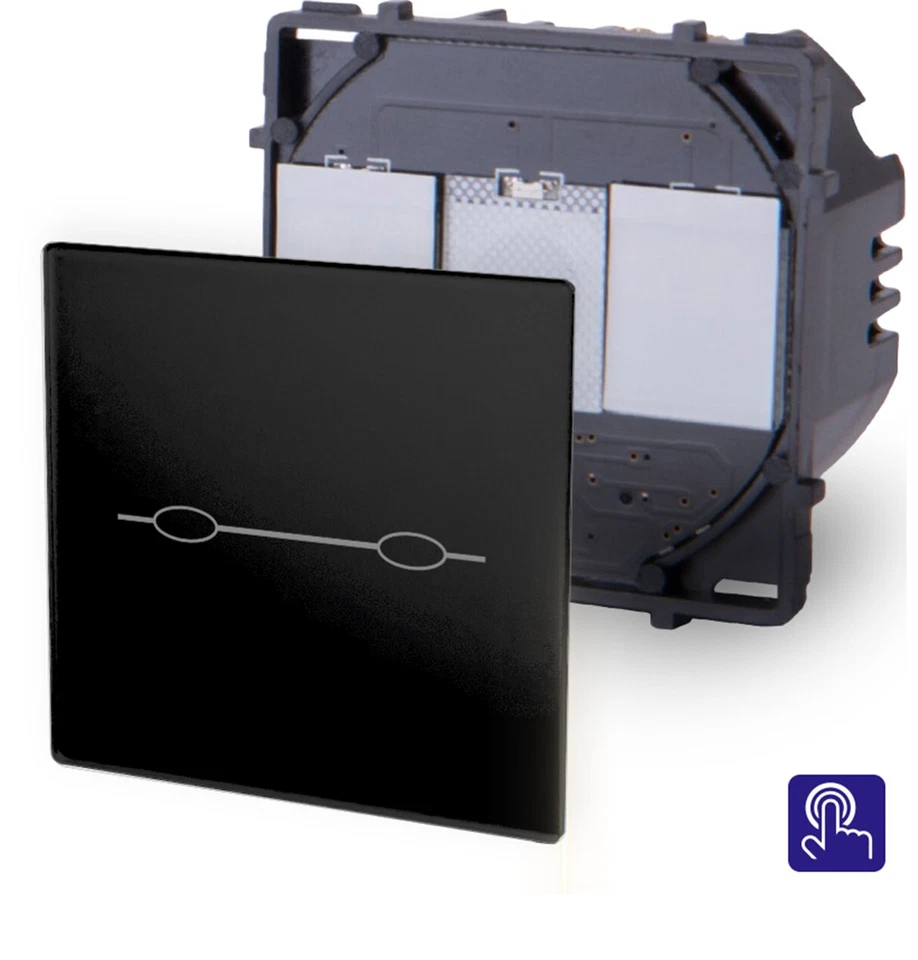 Touch Serientaster Taster Modul UP Impulstaster Beleuchtet LUXUS-TIME - Bild 1 von 4